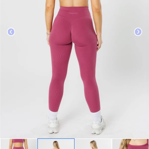 New paragon sculpt-seam raspberry Leggings - Picture 2 of 3
